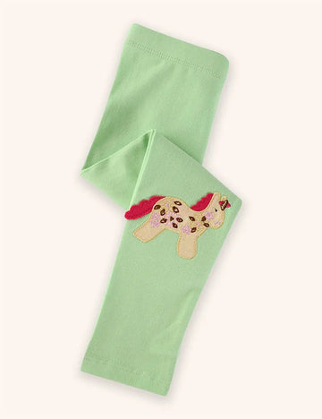 Pony Butterfly Applique Leggings